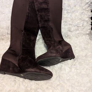 ANTONIO MELANI Dark Brown Over the Knee Boots